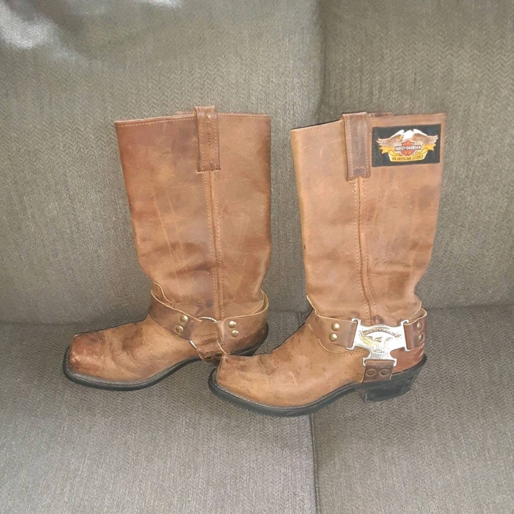 Ladies vintage Harley-Davidson motorcycle boots